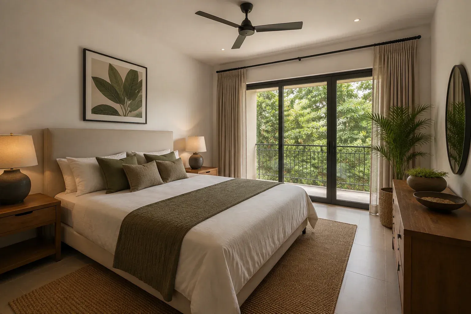 Kololo Court Apartment A2 primary bedroom